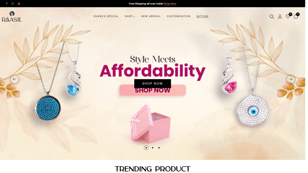 Old Homepage (Desktop View)